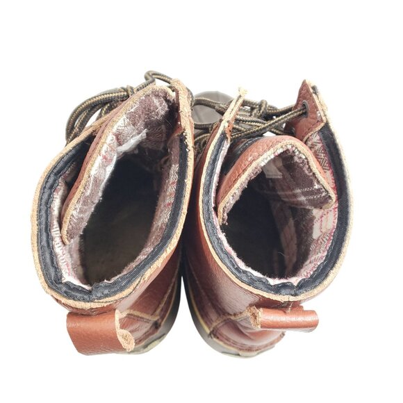 Superior Boot Co. Womens Size 8 Brown Leather Duck Boots Flannel Lined - Picture 7 of 9